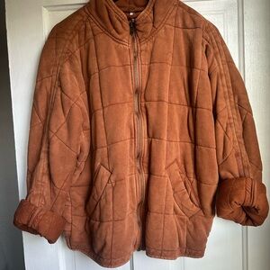 Free People Dolman Quilted Knit Jacket